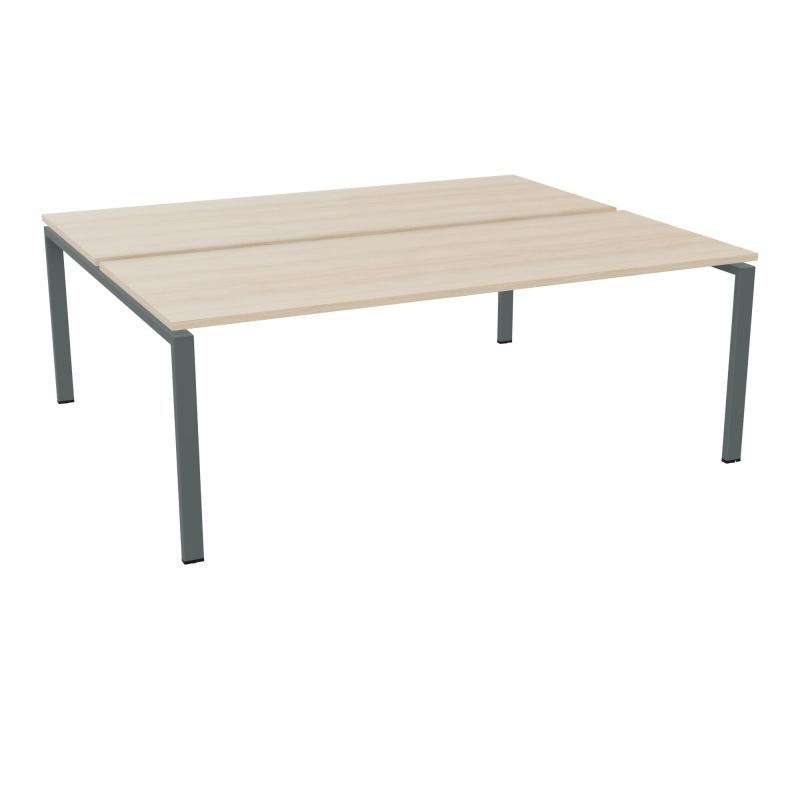 CONECT BUR BENCH DEP 200X80 PRE PERCE OBT PIED FIXE RECT ARCHE EXTREMITE  RZ SU