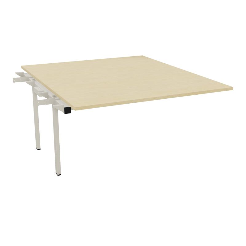 BENCH SUIVANT CONECT L140XP165CM-MONOPLAT EP25MM -PIET INTERM. CARRE N8 ZC