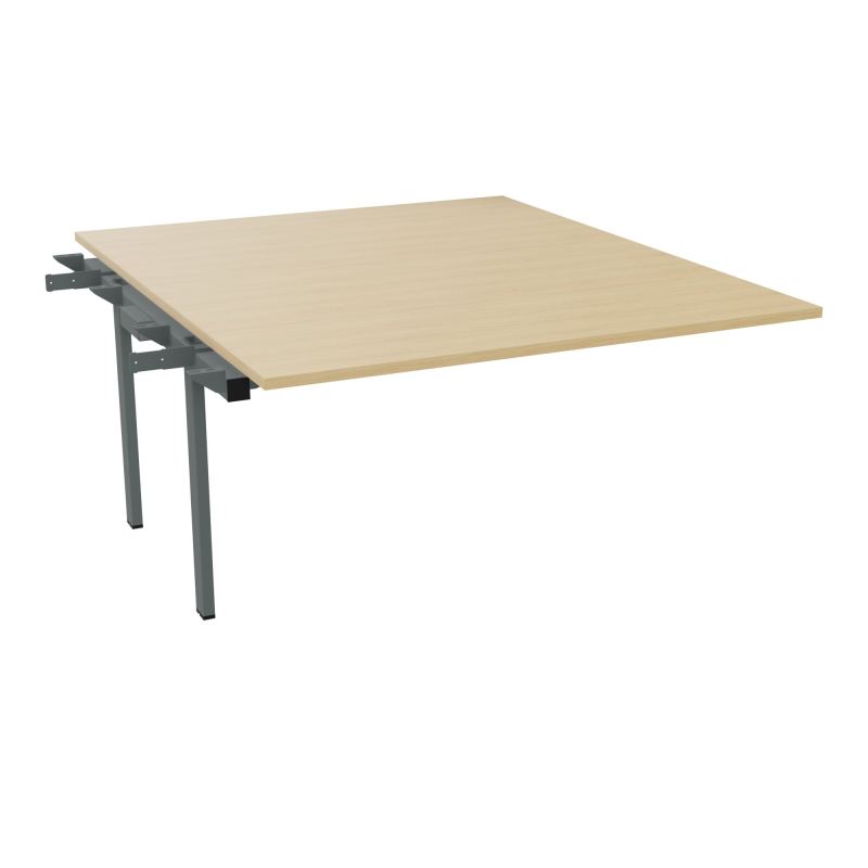BENCH SUIVANT CONECT L140XP165CM-MONOPLAT EP25MM -PIET INTERM. CARRE    R1 SU