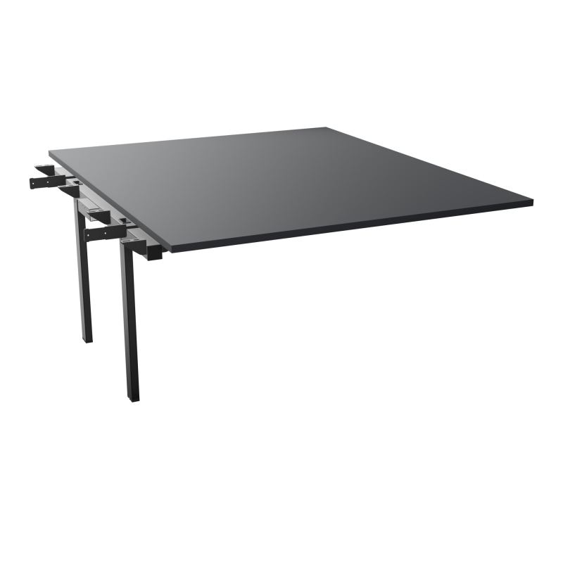BENCH SUIVANT CONECT L140XP165CM-MONOPLAT EP25MM -PIET INTERM. CARRE    R9 SG