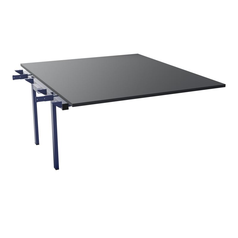 BENCH SUIVANT CONECT L140XP165CM-MONOPLAT EP25MM -PIET INTERM. CARRE    R9 X4
