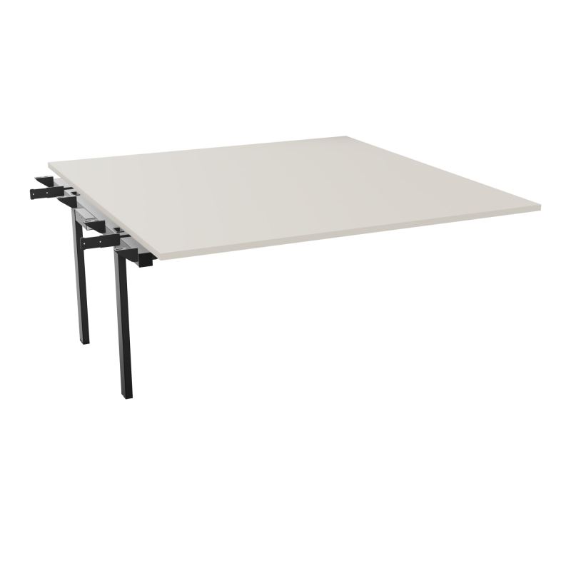 BENCH SUIVANT CONECT L160XP165CM-MONOPLAT EP25MM -PIET INTERM. CARRE N5 SG
