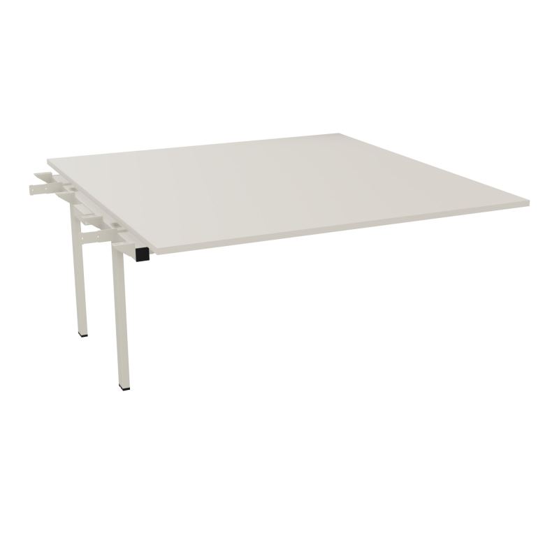 BENCH SUIVANT CONECT L160XP165CM-MONOPLAT EP25MM -PIET INTERM. CARRE N5 ZC