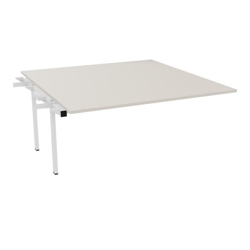 BENCH SUIVANT CONECT L160XP165CM-MONOPLAT EP25MM -PIET INTERM. CARRE N5 ZO