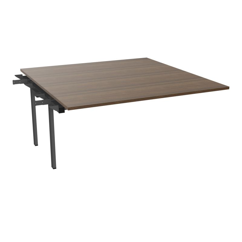 BENCH SUIVANT CONECT L160XP165CM-MONOPLAT EP25MM -PIET INTERM. CARRE N6 SC