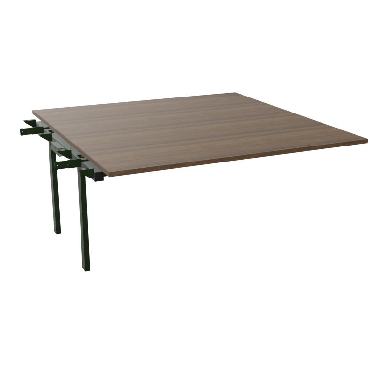 BENCH SUIVANT CONECT L160XP165CM-MONOPLAT EP25MM -PIET INTERM. CARRE N6 ST