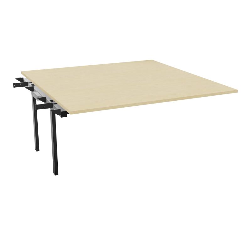 BENCH SUIVANT CONECT L160XP165CM-MONOPLAT EP25MM -PIET INTERM. CARRE N8 SG