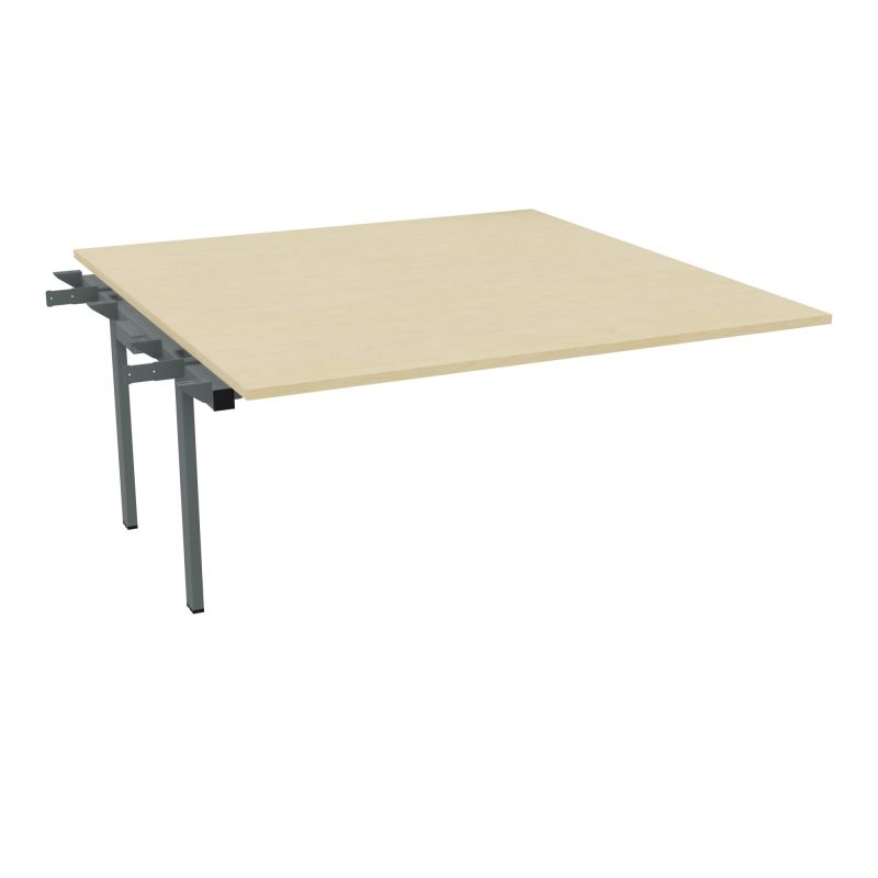 BENCH SUIVANT CONECT L160XP165CM-MONOPLAT EP25MM -PIET INTERM. CARRE N8 SU