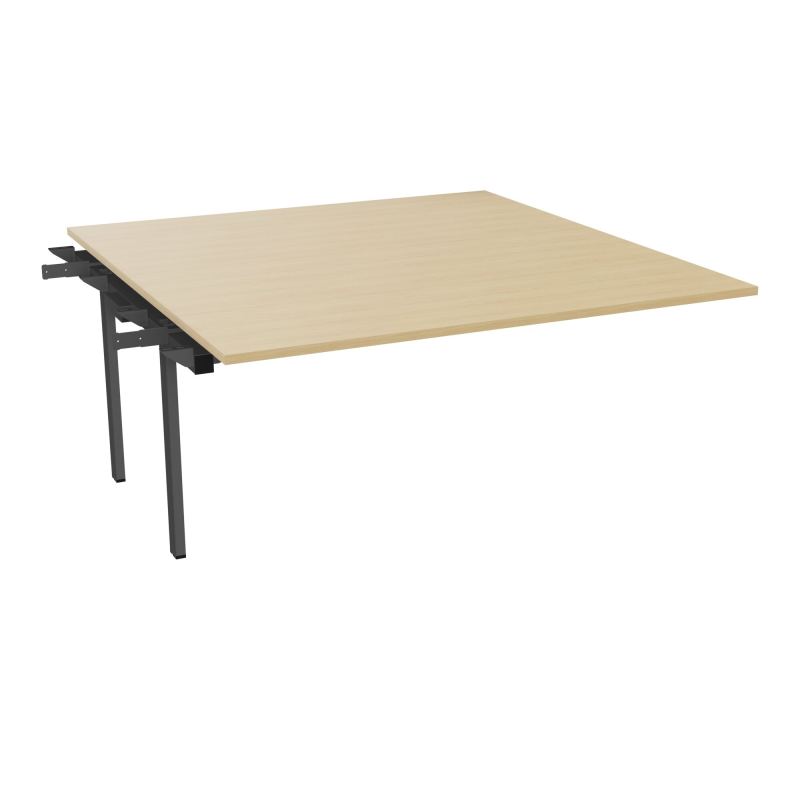 BENCH SUIVANT CONECT L160XP165CM-MONOPLAT EP25MM -PIET INTERM. CARRE    R1 SC