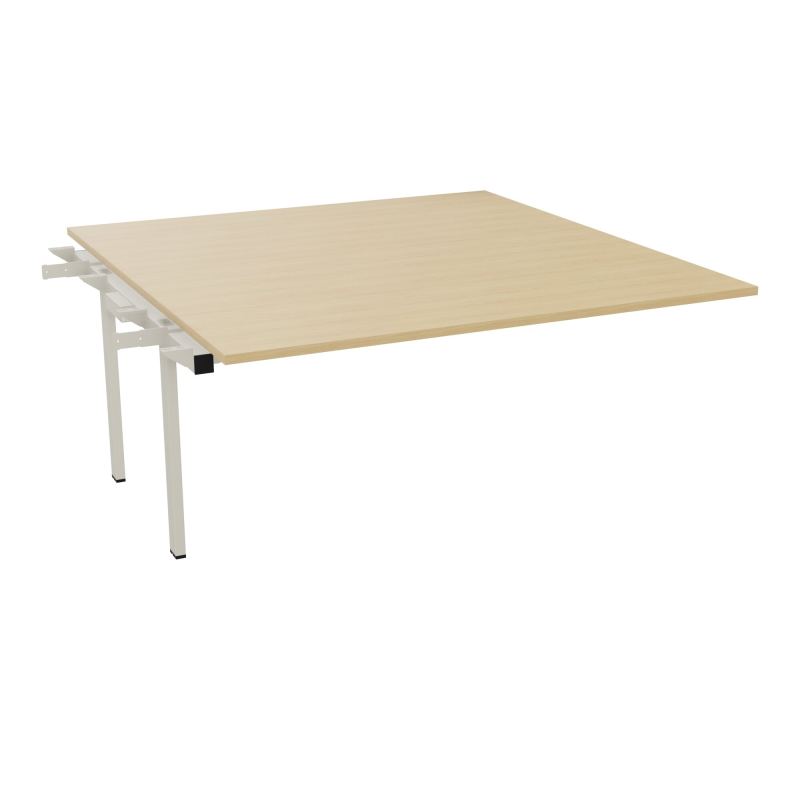 BENCH SUIVANT CONECT L160XP165CM-MONOPLAT EP25MM -PIET INTERM. CARRE    R1 ZC