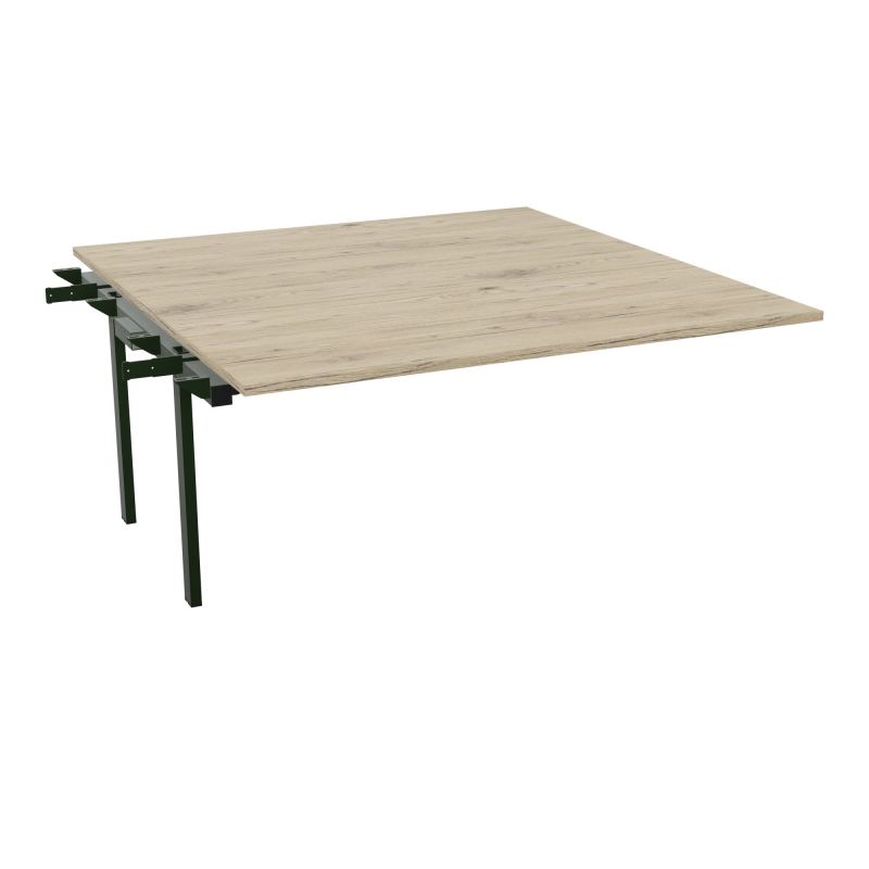 BENCH SUIVANT CONECT L160XP165CM-MONOPLAT EP25MM -PIET INTERM. CARRE R3 ST