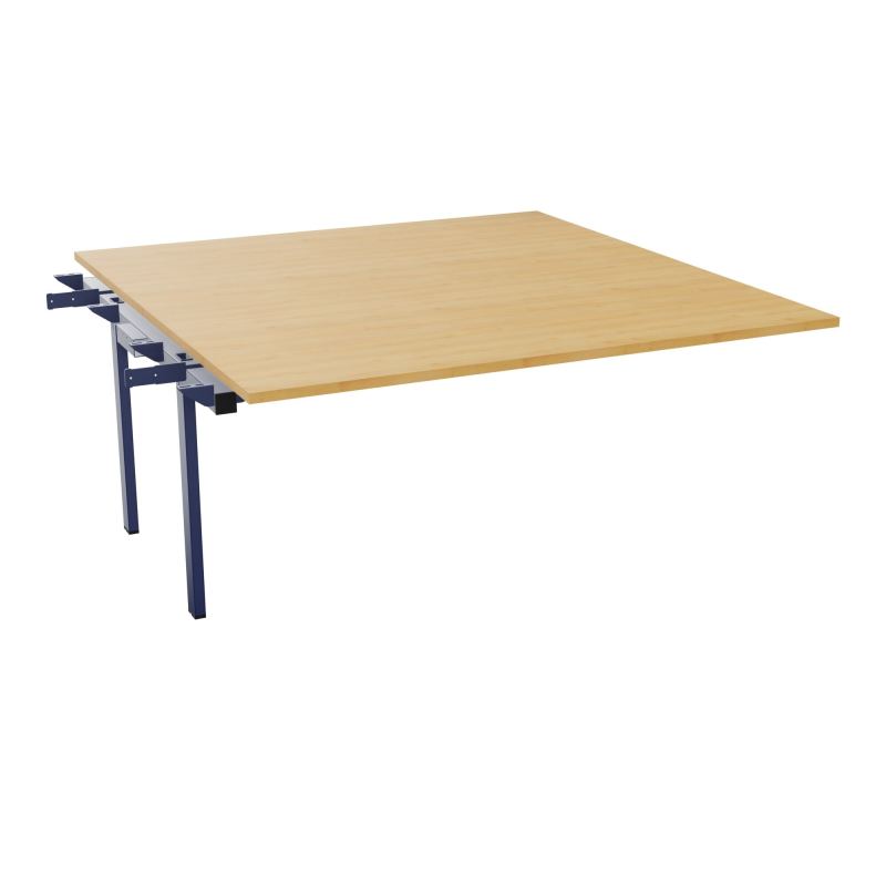 BENCH SUIVANT CONECT L160XP165CM-MONOPLAT EP25MM -PIET INTERM. CARRE    R5 X4