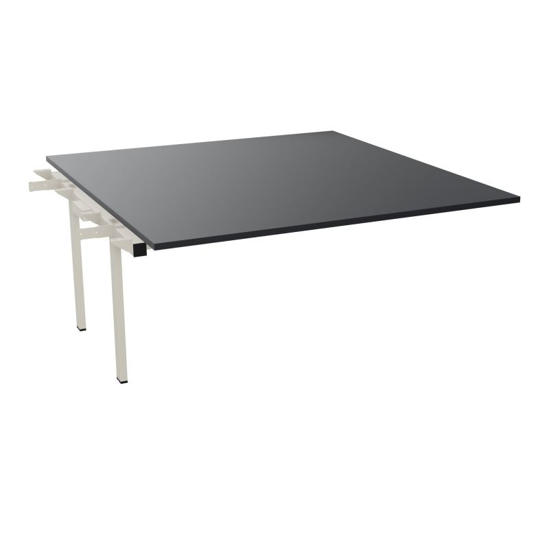 BENCH SUIVANT CONECT L160XP165CM-MONOPLAT EP25MM -PIET INTERM. CARRE    R9 ZC