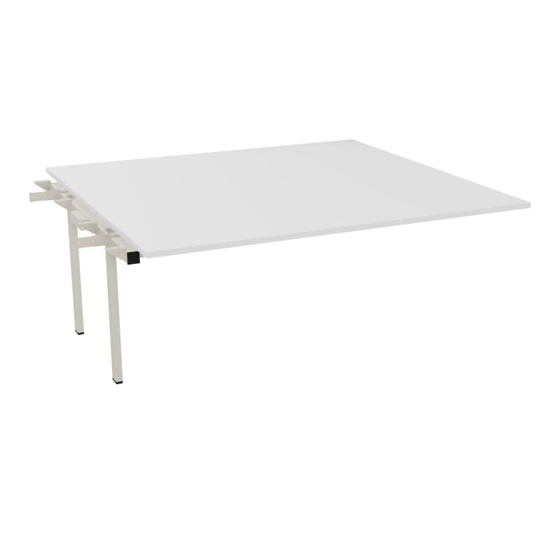 BENCH SUIVANT CONECT L180XP165CM-MONOPLAT EP25MM -PIET INTERM. CARRE MG ZC