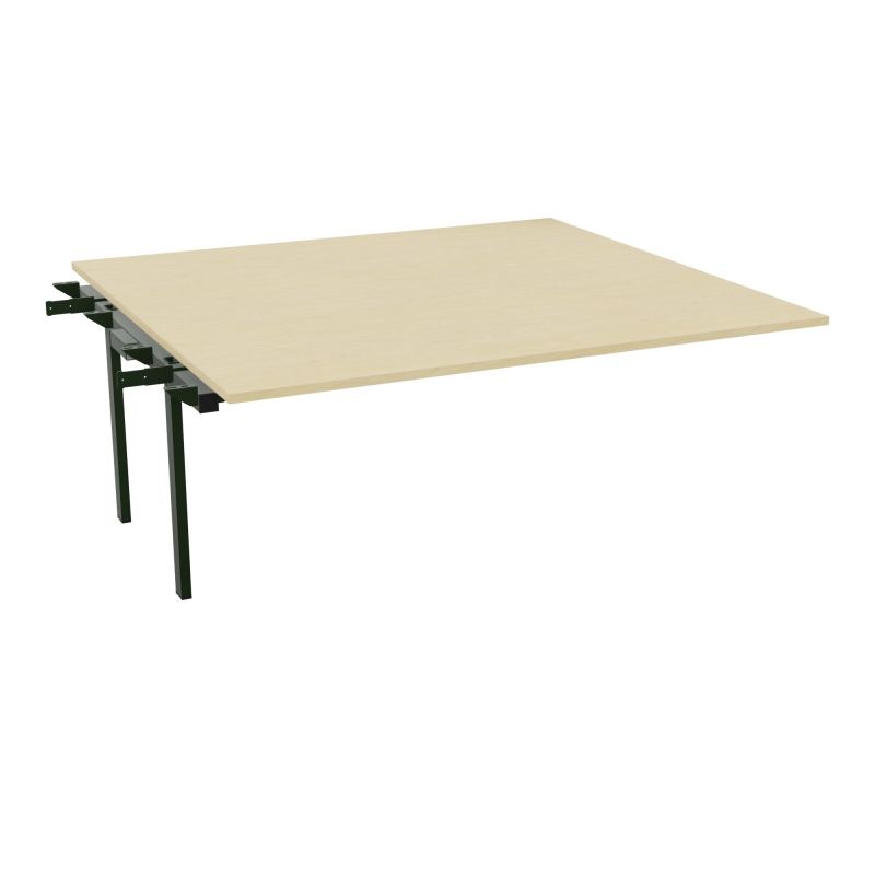 BENCH SUIVANT CONECT L180XP165CM-MONOPLAT EP25MM -PIET INTERM. CARRE N8 ST