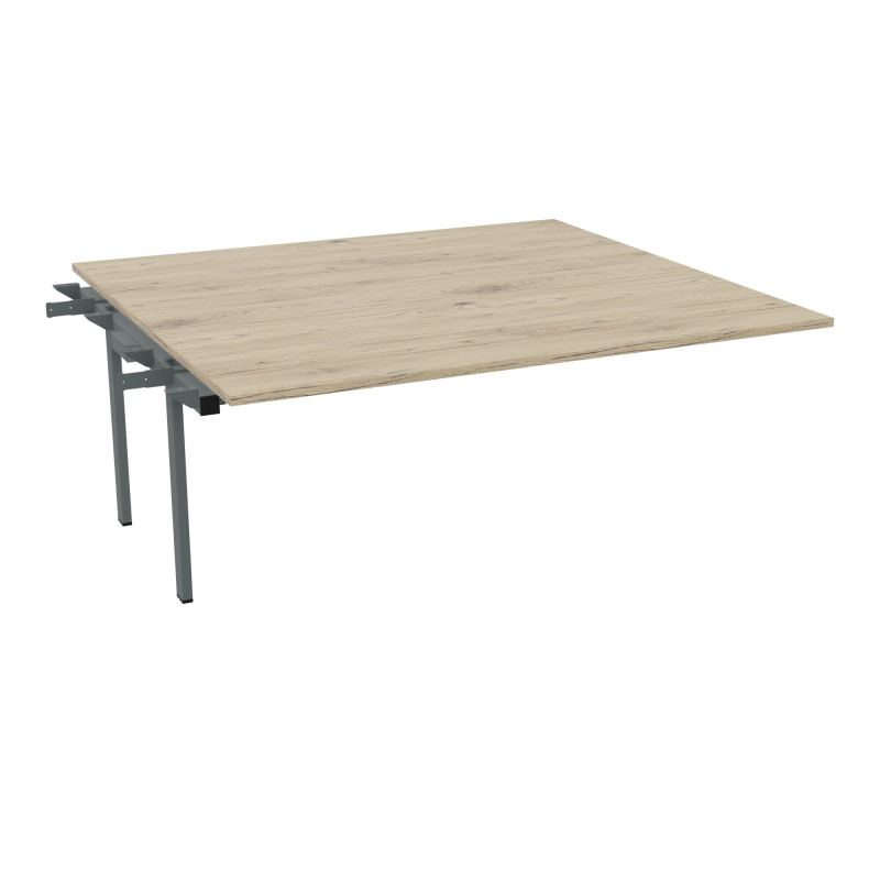 CONECT BENCH SUIVANT L180XP165CM-MONOPLAT EP25MM R3-PIET INTERM. CARRE SU