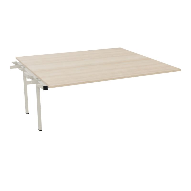 BENCH SUIVANT CONECT L180XP165CM-MONOPLAT EP25MM -PIET INTERM. CARRE RZ ZC