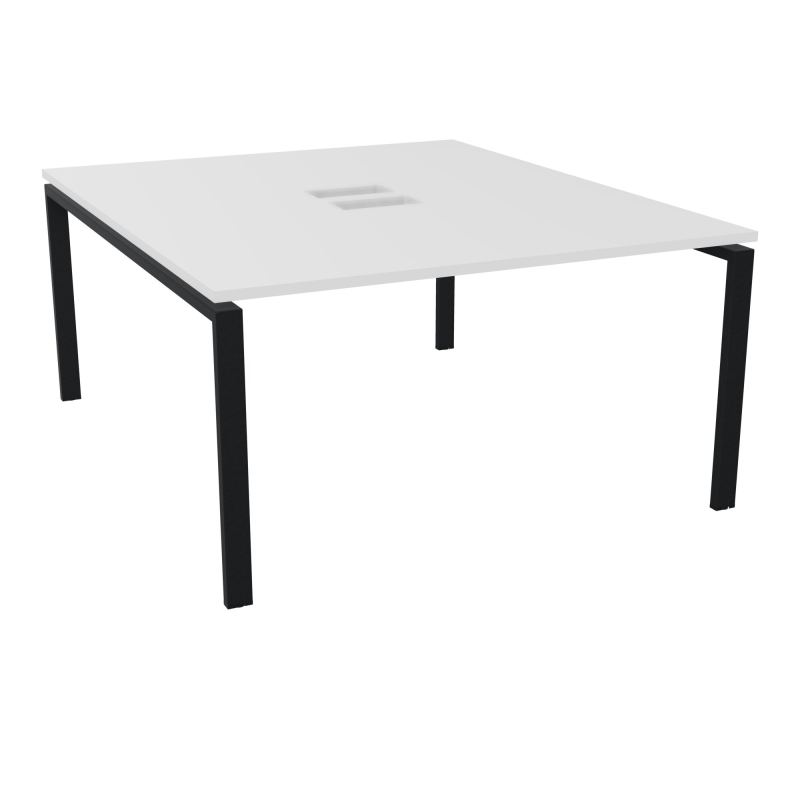 BENCH CONECT L140XP165CM-MONOPLAT NS TRAPPES -PIET ARCHE RECT FX   MG ZP