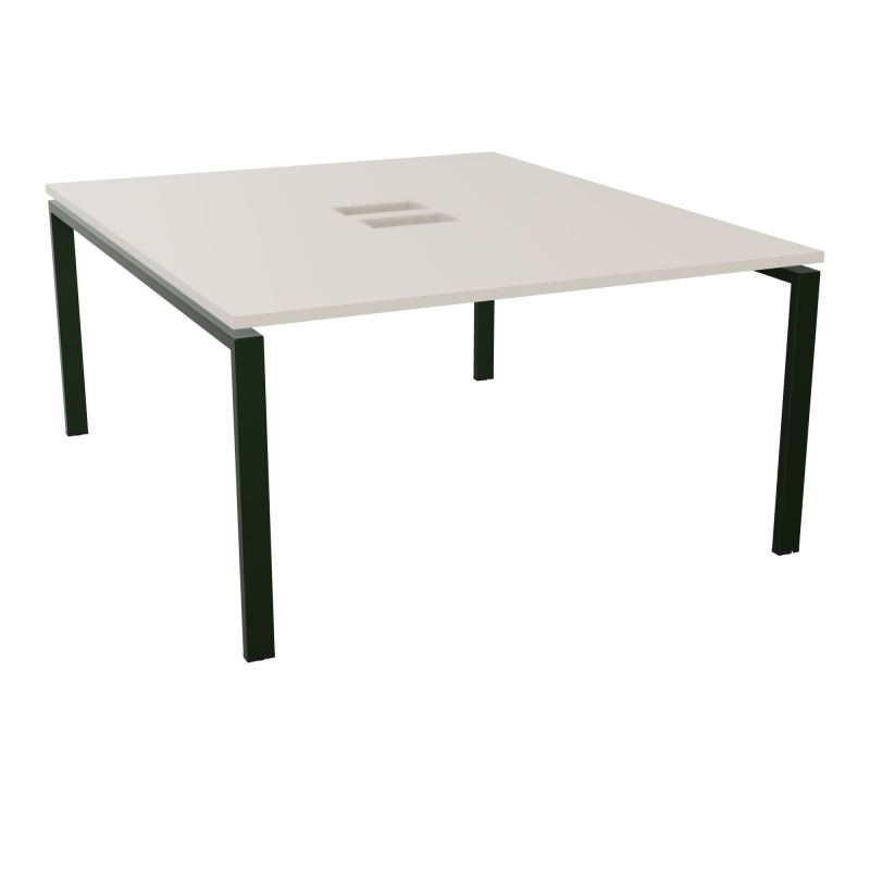 BENCH CONECT L140XP165CM-MONOPLAT NS TRAPPES -PIET ARCHE RECT FX   N5 ST