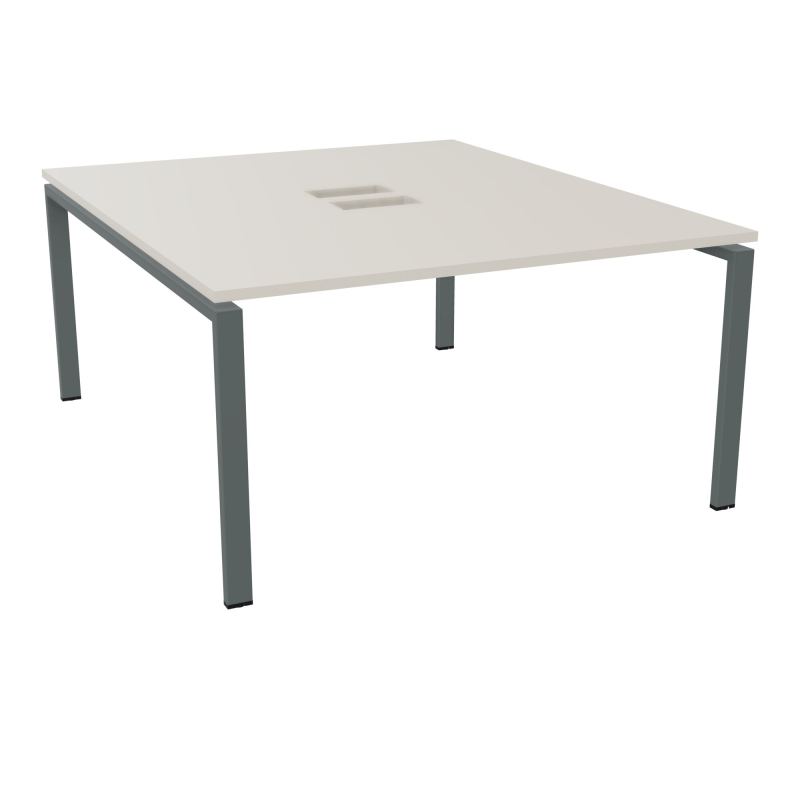BENCH CONECT L140XP165CM-MONOPLAT NS TRAPPES -PIET ARCHE RECT FX   N5 SU