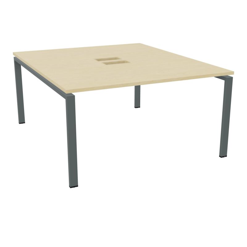 BENCH CONECT L140XP165CM-MONOPLAT NS TRAPPES -PIET ARCHE RECT FX   N8 SU