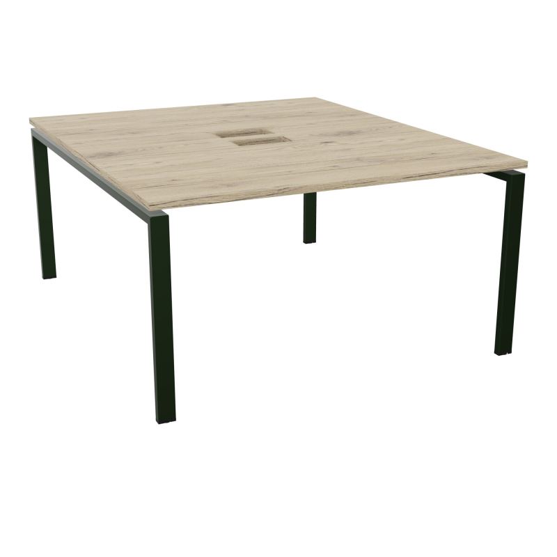 BENCH CONECT L140XP165CM-MONOPLAT NS TRAPPES -PIET ARCHE RECT FX   R3 ST