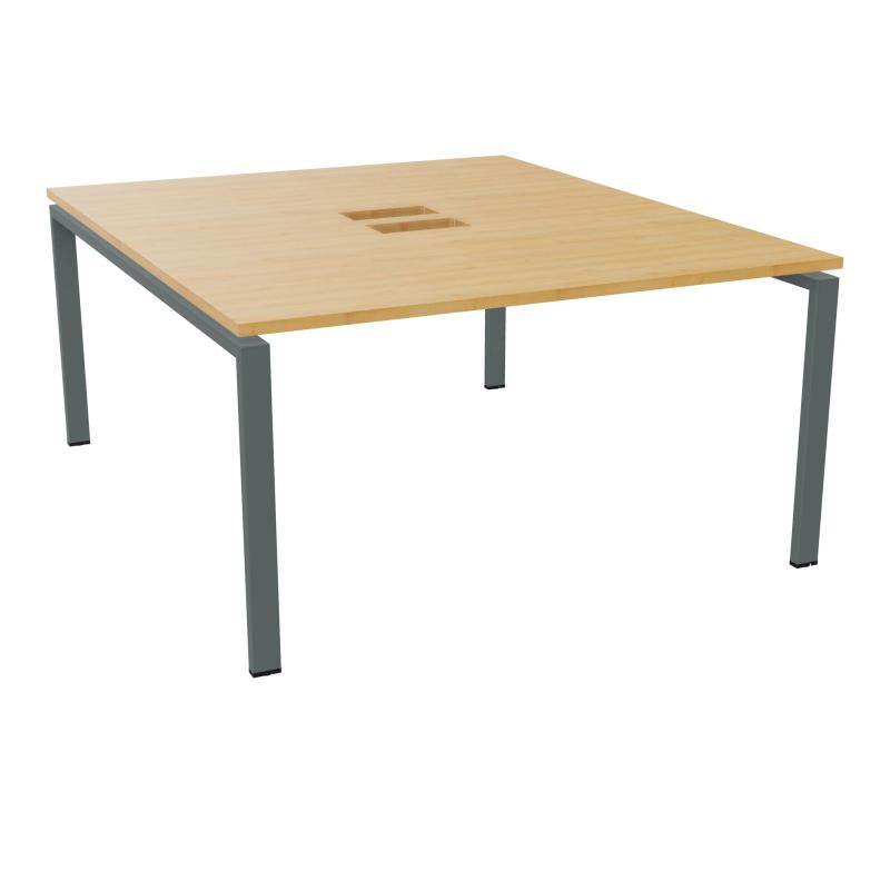 BENCH CONECT L140XP165CM-MONOPLAT NS TRAPPES -PIET ARCHE RECT FX    R5 SU