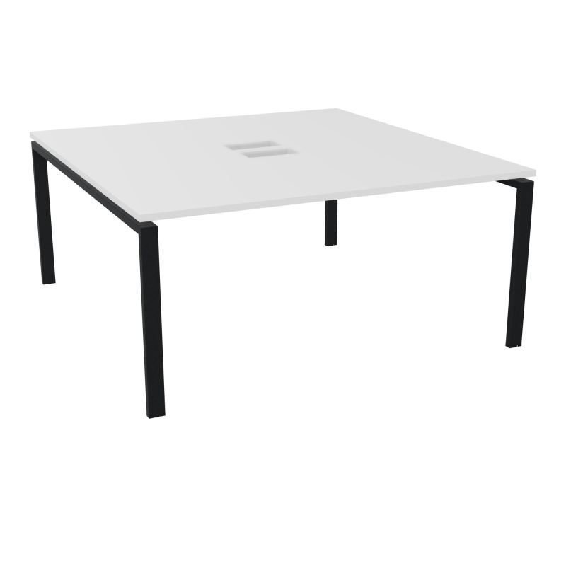 BENCH CONECT L160XP165CM-MONOPLAT NS TRAPPES -PIET ARCHE RECT FX   MG ZP
