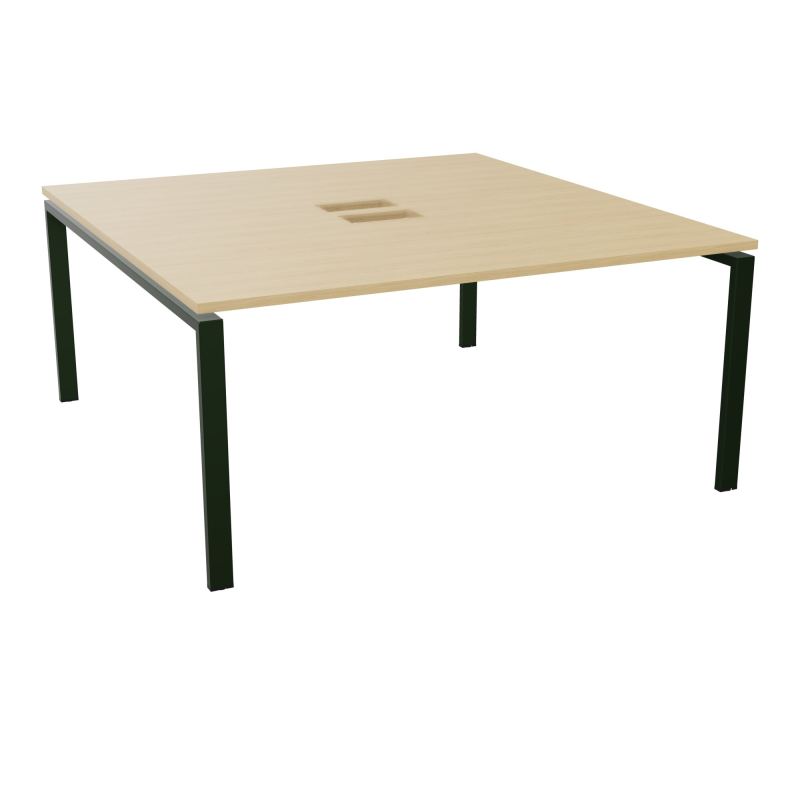 BENCH CONECT L160XP165CM-MONOPLAT NS TRAPPES -PIET ARCHE RECT FX    R1 ST