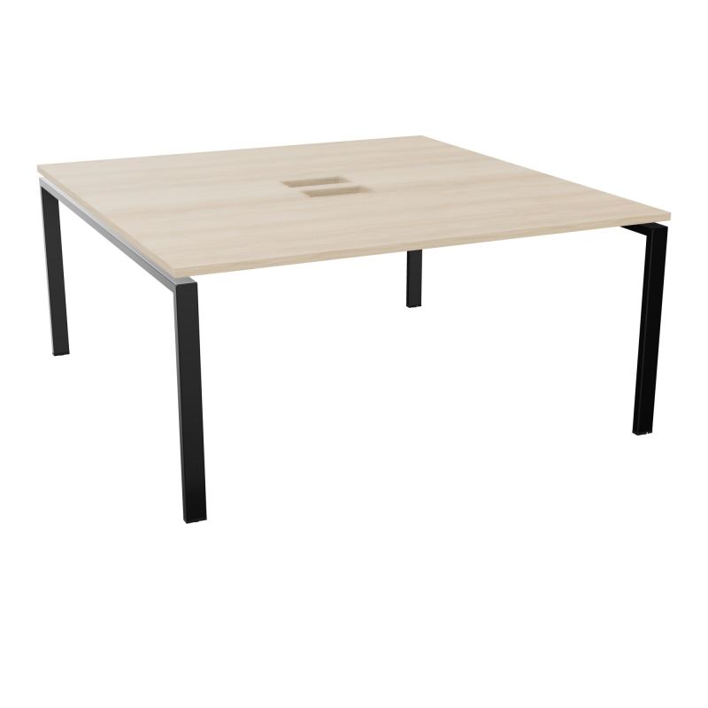 BENCH CONECT L160XP165CM-MONOPLAT NS TRAPPES -PIET ARCHE RECT FX   RZ SG