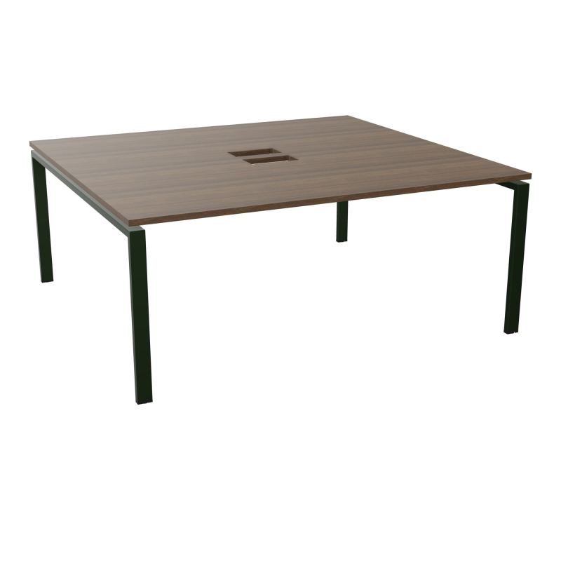 BENCH CONECT L180XP165CM-MONOPLAT NS TRAPPES -PIET ARCHE RECT FX   N6 ST