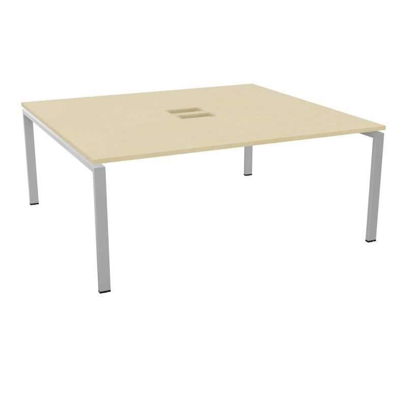 BENCH CONECT L180XP165CM-MONOPLAT NS TRAPPES -PIET ARCHE RECT FX   N8 SA