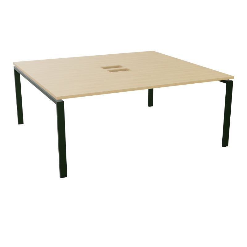 BENCH CONECT L180XP165CM-MONOPLAT NS TRAPPES -PIET ARCHE RECT FX    R1 ST