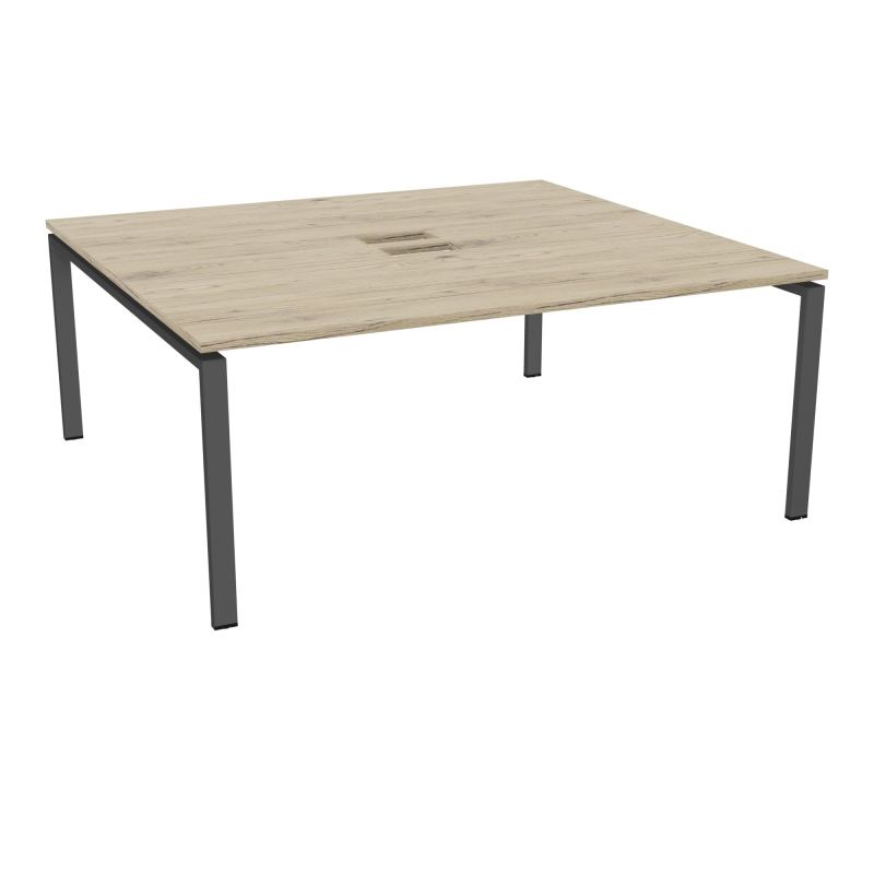 BENCH CONECT L180XP165CM-MONOPLAT NS TRAPPES -PIET ARCHE RECT FX   R3 SC