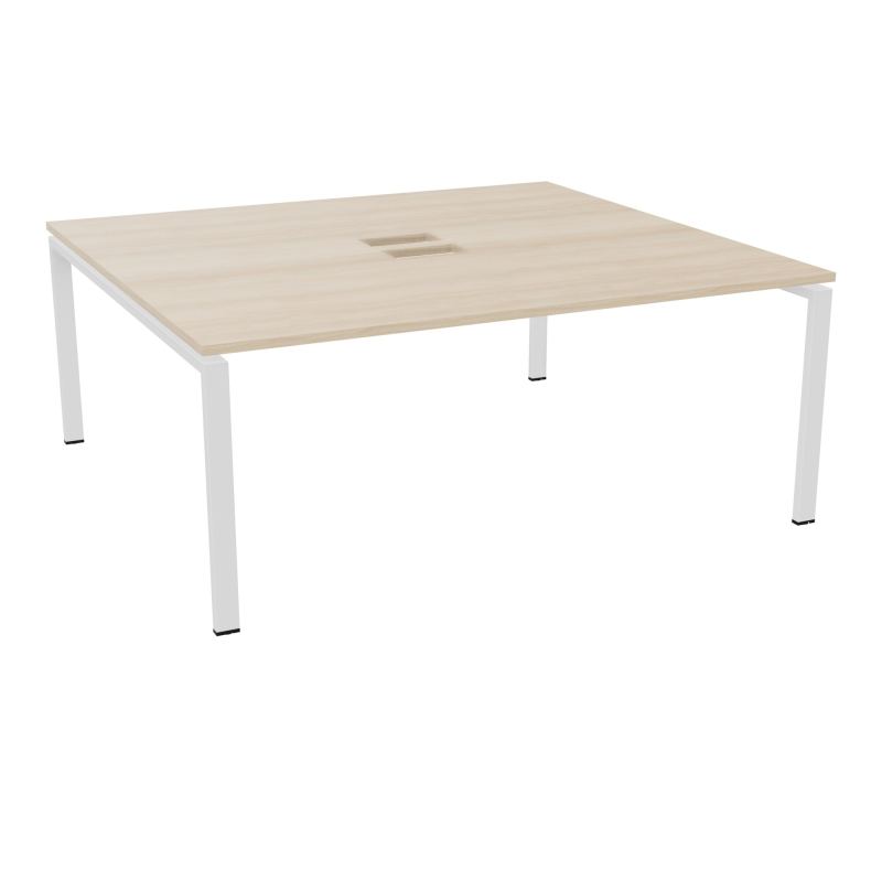 BENCH CONECT L180XP165CM-MONOPLAT NS TRAPPES -PIET ARCHE RECT FX   RZ ZO
