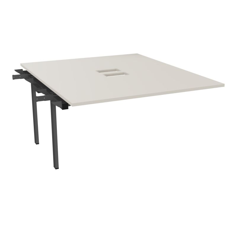 BENCH SUIVANT CONECT L140XP165CM-MONOPLAT EP25MM NS TRAPPES -PIET INTERM. CARRE N5 SC