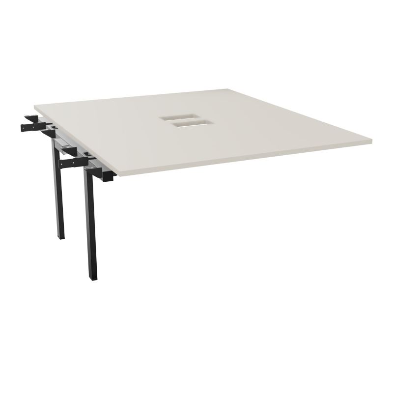 BENCH SUIVANT CONECT L140XP165CM-MONOPLAT EP25MM NS TRAPPES -PIET INTERM. CARRE N5 SG