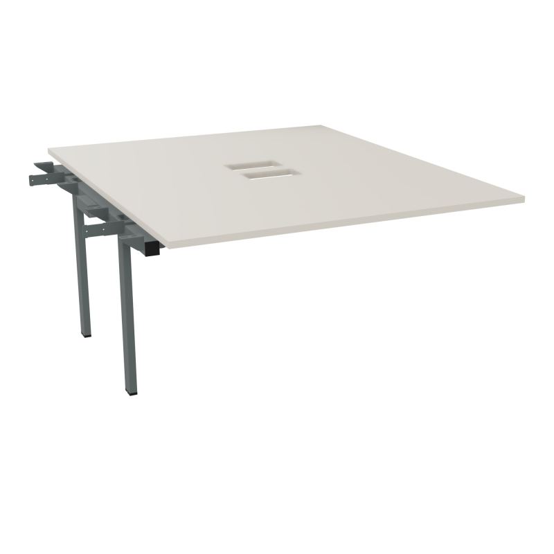 BENCH SUIVANT CONECT L140XP165CM-MONOPLAT EP25MM NS TRAPPES -PIET INTERM. CARRE N5 SU