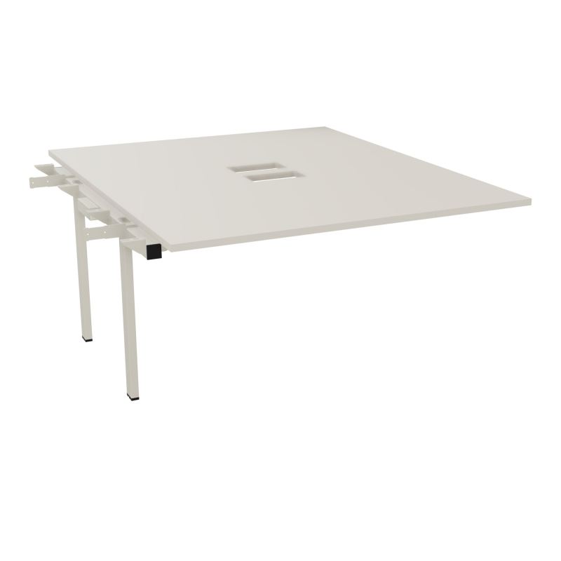BENCH SUIVANT CONECT L140XP165CM-MONOPLAT EP25MM NS TRAPPES -PIET INTERM. CARRE N5 ZC