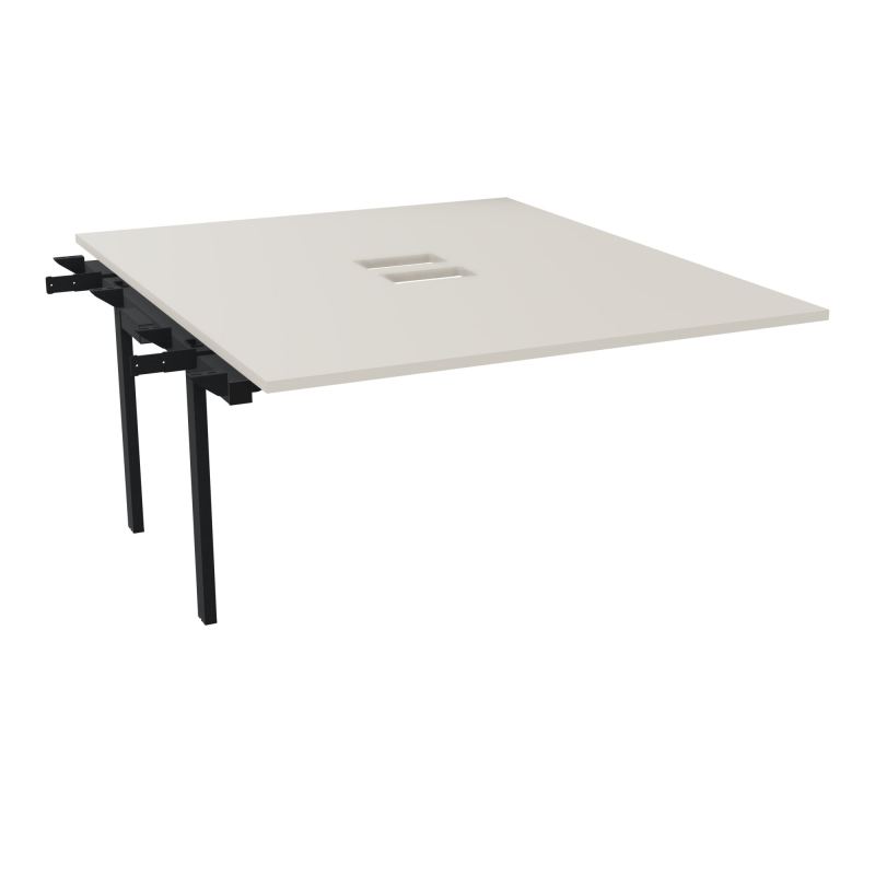 BENCH SUIVANT CONECT L140XP165CM-MONOPLAT EP25MM NS TRAPPES -PIET INTERM. CARRE N5 ZP