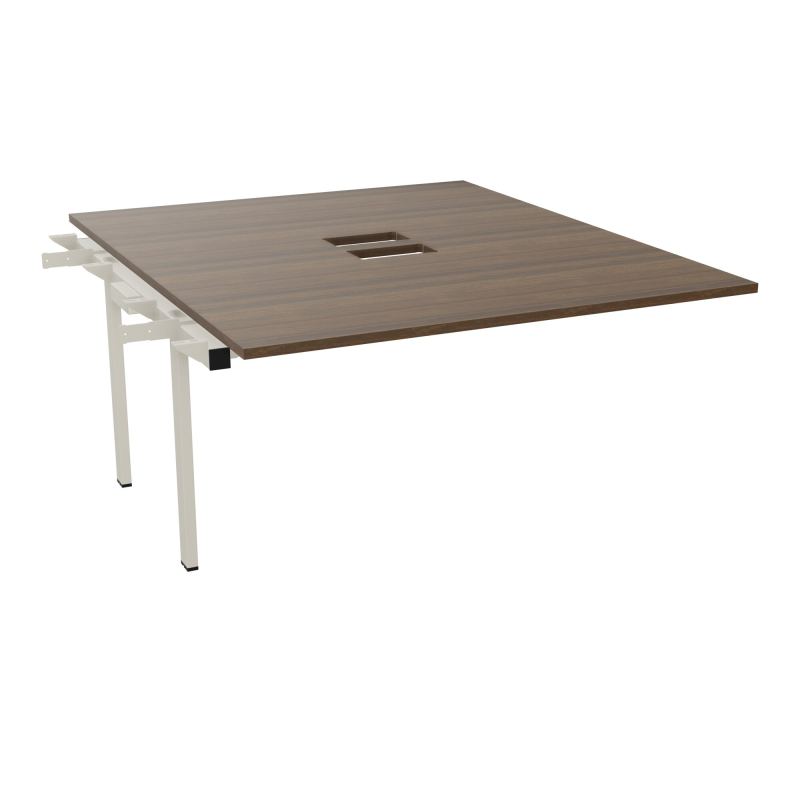 BENCH SUIVANT CONECT L140XP165CM-MONOPLAT EP25MM NS TRAPPES -PIET INTERM. CARRE N6 ZC