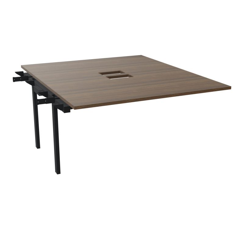 BENCH SUIVANT CONECT L140XP165CM-MONOPLAT EP25MM NS TRAPPES -PIET INTERM. CARRE N6 ZP