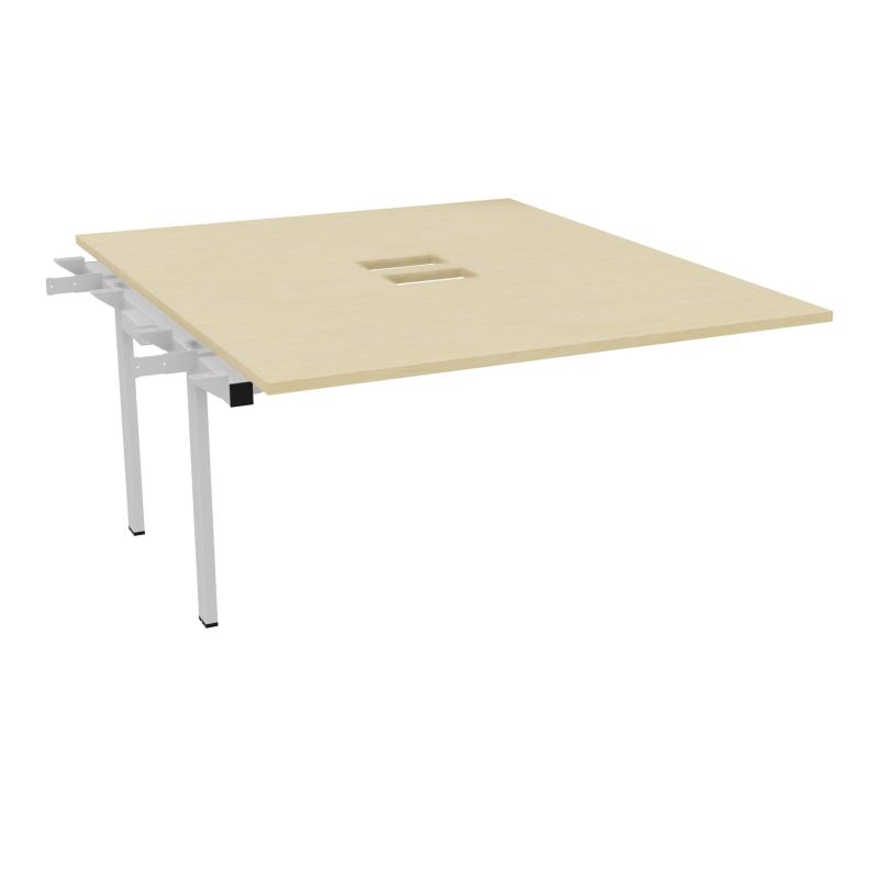 BENCH SUIVANT CONECT L140XP165CM-MONOPLAT EP25MM NS TRAPPES -PIET INTERM. CARRE N8 SD