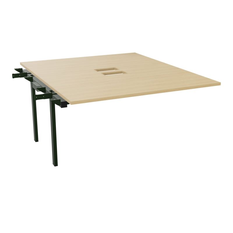 BENCH SUIVANT CONECT L140XP165CM-MONOPLAT EP25MM NS TRAPPES -PIET INTERM. CARRE    R1 ST