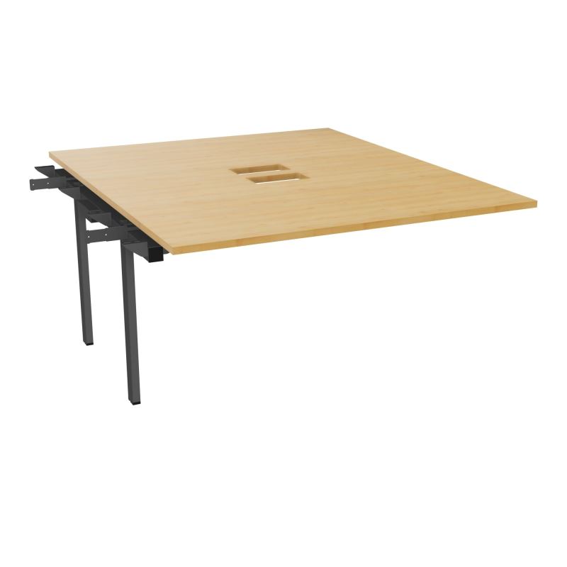 BENCH SUIVANT CONECT L140XP165CM-MONOPLAT EP25MM NS TRAPPES -PIET INTERM. CARRE    R5 SC