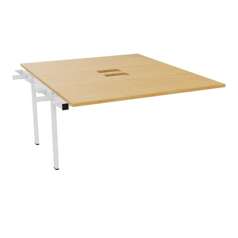 BENCH SUIVANT CONECT L140XP165CM-MONOPLAT EP25MM NS TRAPPES -PIET INTERM. CARRE    R5 SO