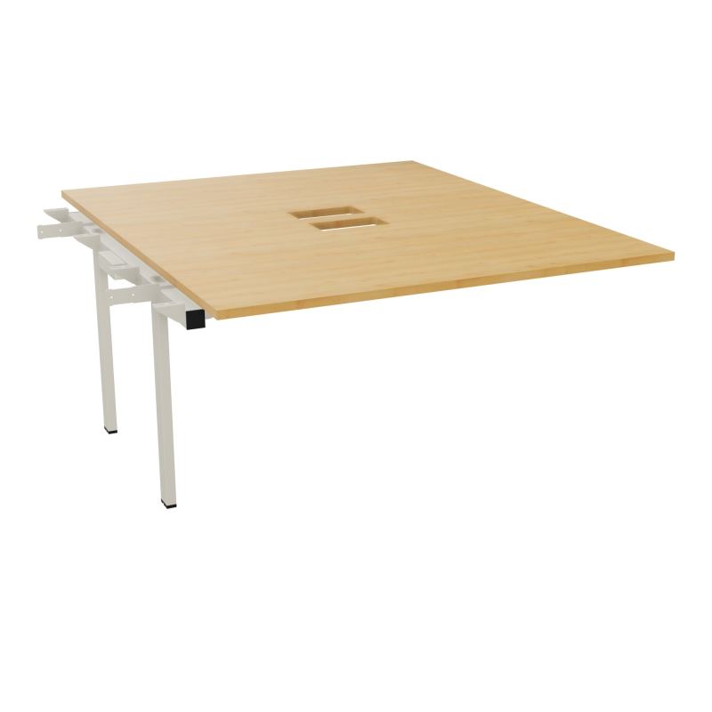 BENCH SUIVANT CONECT L140XP165CM-MONOPLAT EP25MM NS TRAPPES -PIET INTERM. CARRE    R5 ZC