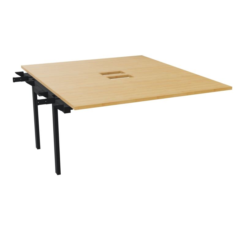 BENCH SUIVANT CONECT L140XP165CM-MONOPLAT EP25MM NS TRAPPES -PIET INTERM. CARRE    R5 ZP