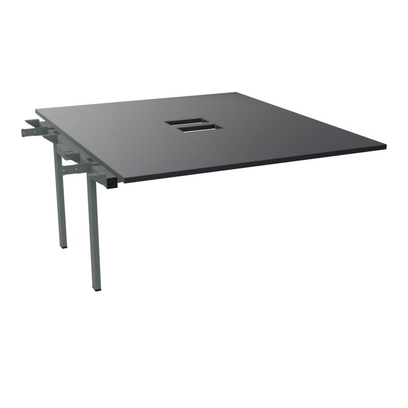 BENCH SUIVANT CONECT L140XP165CM-MONOPLAT EP25MM NS TRAPPES -PIET INTERM. CARRE    R9 SU