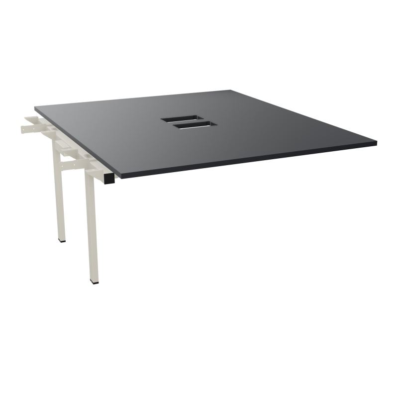 BENCH SUIVANT CONECT L140XP165CM-MONOPLAT EP25MM NS TRAPPES -PIET INTERM. CARRE    R9 ZC